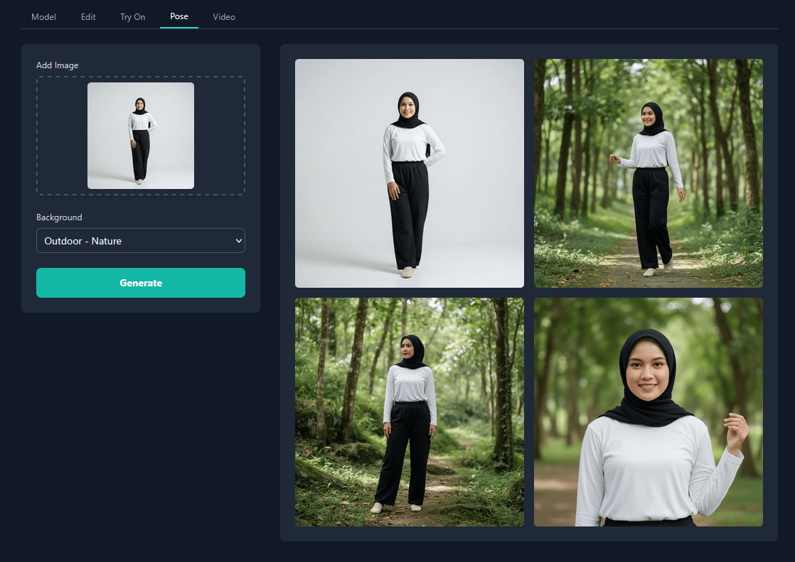 Pose & Background